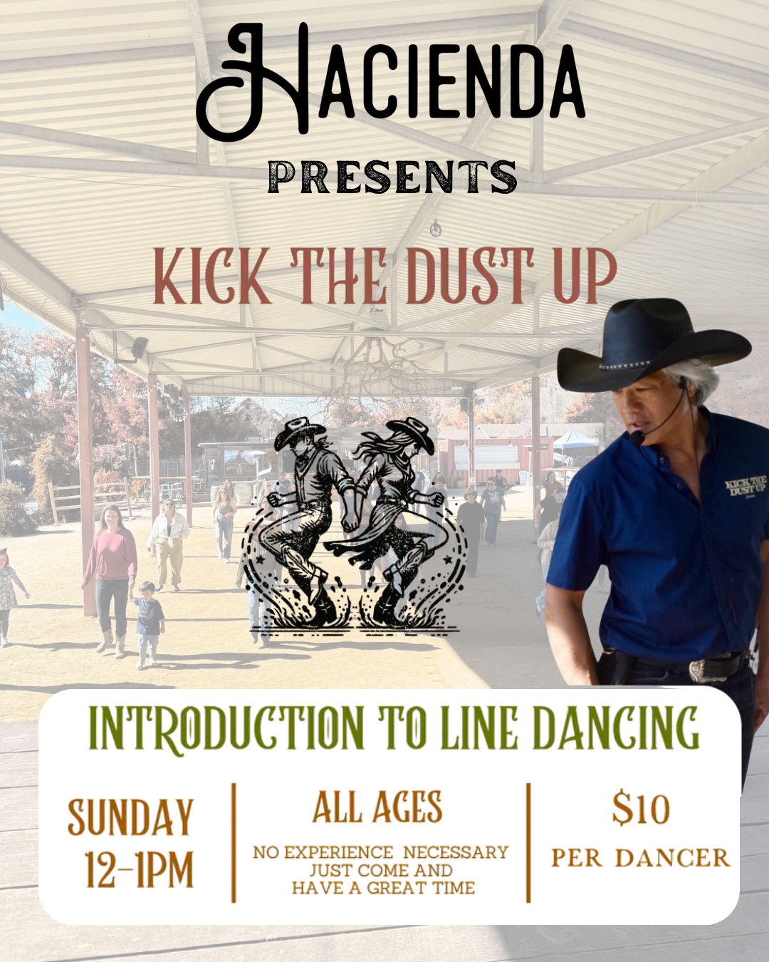 Kick the Dust Up: Sunday Introduction to Line Dancing β Hacienda